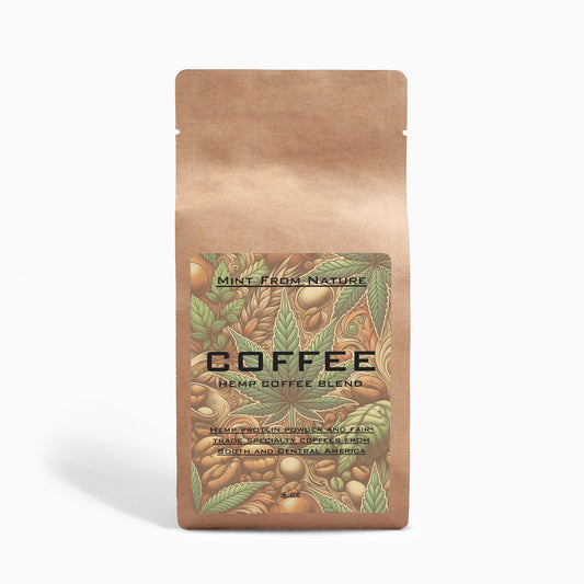 Organic Hemp Coffee Blend - Medium Roast 4oz - Mint From Nature